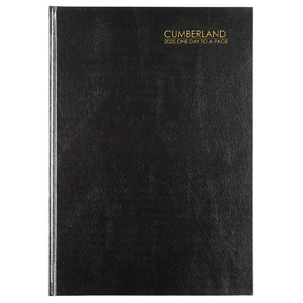 CUMBERLAND 2026 CBOUND DIARY A5 DTP BLACK