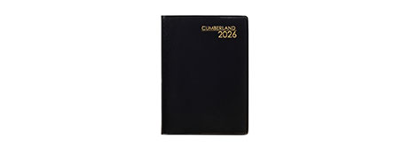 CUMBERLAND 2026 POCKET DIARY WEEK TO VIEW A7 BLACK