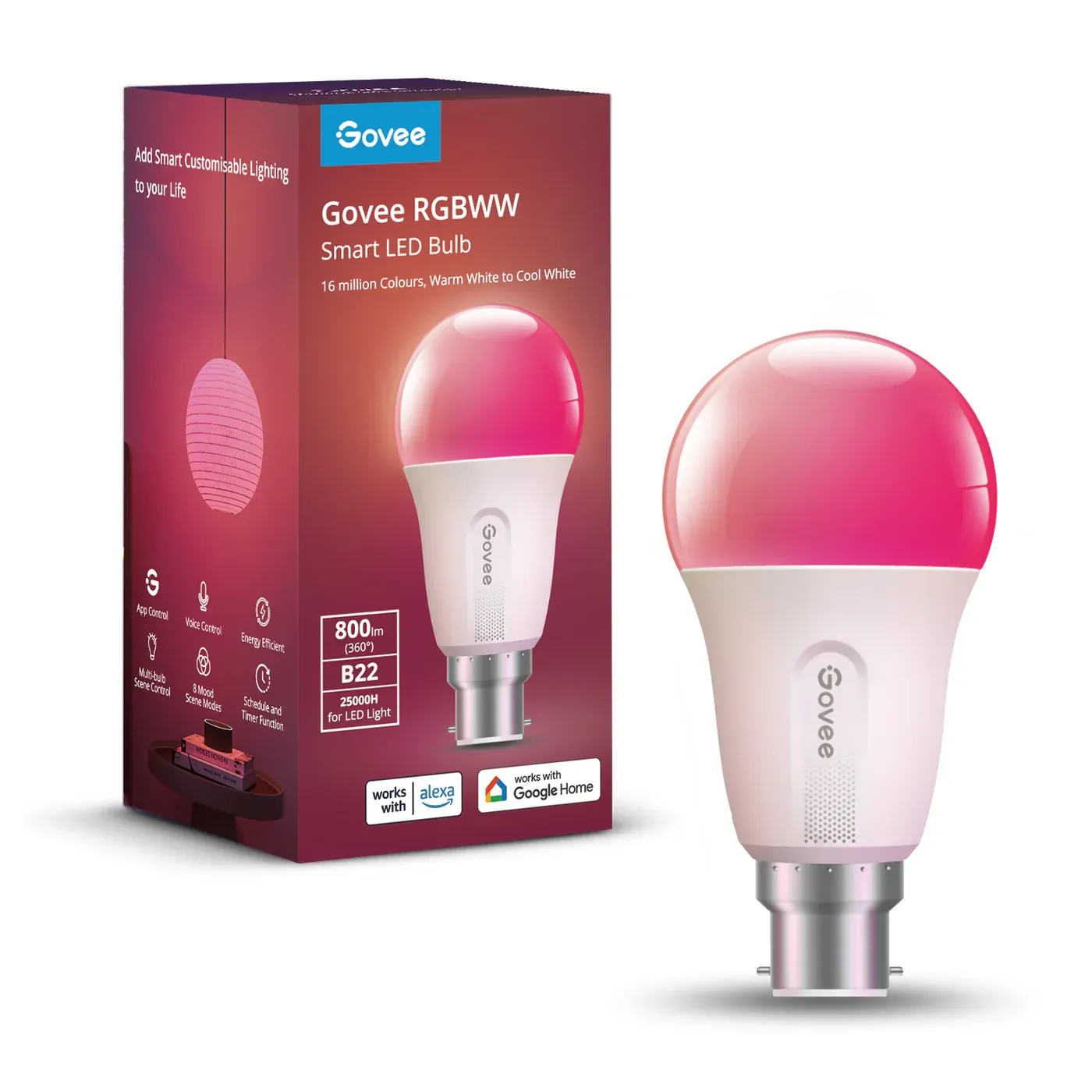 Govee Smart LED Bulbs Voice Control  Millions of Colours