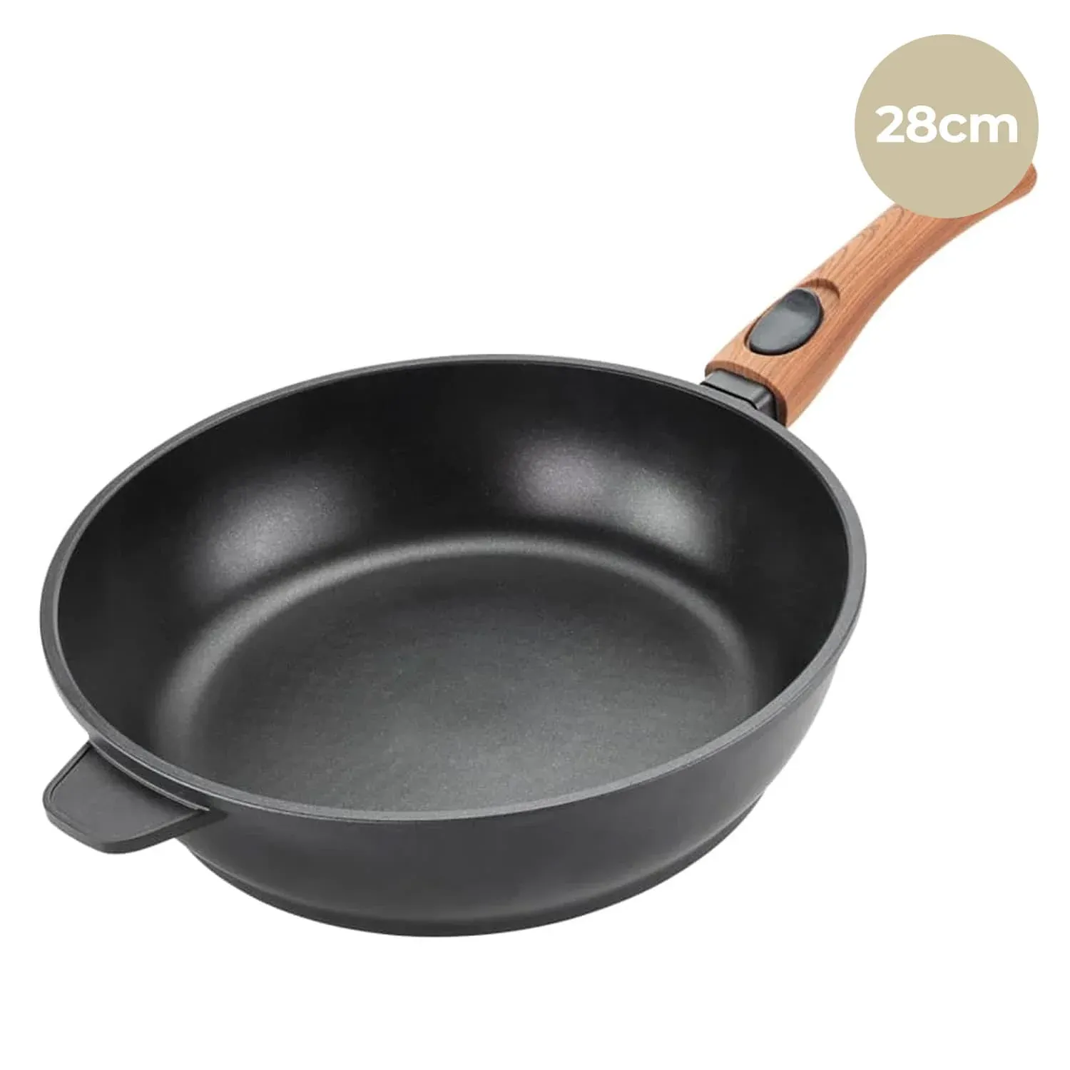Kleva Diamond Earth 28cm Deep Pan with Detachable Handle