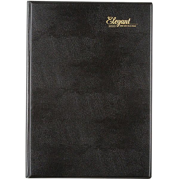 CUMBERLAND 2026 ELEGANT DIARY DAY TO PAGE A4 BLACK