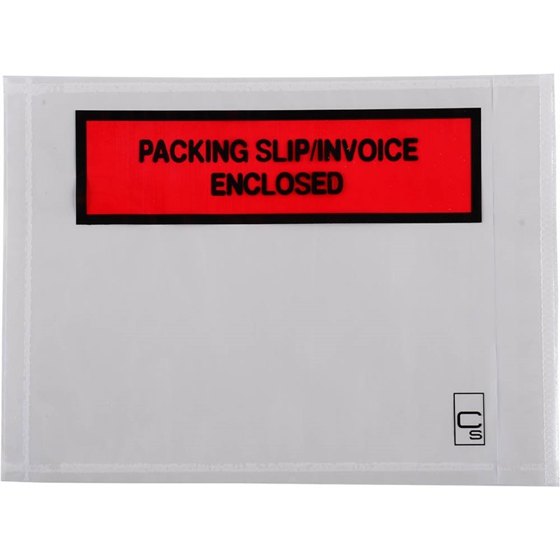 CUMBERLAND PACKAGING ENVELOPE SLIPINVOICE ENCLOSED 155 X 115MM WHITE BOX 1000