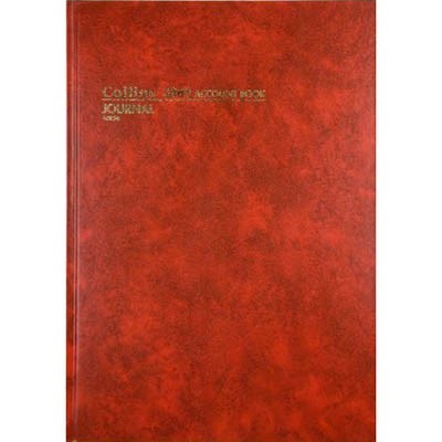 COLLINS 3880 SERIES ACCOUNT BOOK JOURNAL PAGED 84 LEAF A4 RED