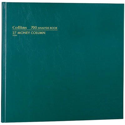 COLLINS 700 SERIES ANALYSIS BOOK 27 MONEY COLUMN 96 LEAF A35 GREEN
