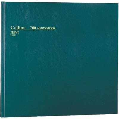 COLLINS 700 SERIES ANALYSIS BOOK FEINT RULED 96 LEAF A35 GREEN