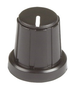 KNOB PLAST PUSH ON 14IN SHAFT CAP BLK