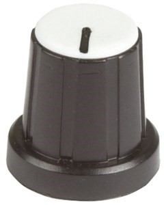 KNOB PLAST PUSH ON 14IN SHAFT CAP GRY