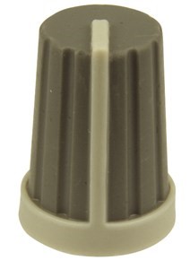 KNOB PLAST PUSH ON 18T SPLINE GRYWHT