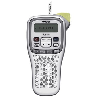 BROTHER PTH105 PTOUCH HANDHELD PORTABLE LABEL MAKER WHITEGREY