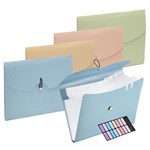 ECO HEAVY DUTY 7 POCKET WALLET   SAND YELLOW A4 SIZE 100 COMPOSTABLE WHEAT STRAW MATERIAL