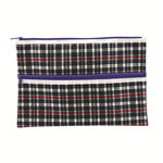 CELCO TARTAN CASES 375MM X 264MM 2 ZIP