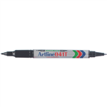 ARTLINE 041T DUAL NIB PERMANENT MARKER BULLET 0410MM BLACK