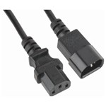 ASTROTEK POWER EXTENSION CABLE 2M  MALE TO FEMALE MONITOR TO PC OR PCUPS TO DEVICE IEC C13 TO C14