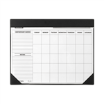 SASCO DESK PLANNER CALENDAR UNDATED MONTH TO VIEW 455 X 580MM BLACK