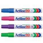 ARTLINE 90 PERMANENT MARKER 5MM CHISEL BRIGHTS ASSORTED COLOURS BOX 12