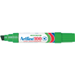 ARTLINE 100 PERMANENT MARKER CHISEL 12MM GREEN
