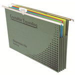 CRYSTALFILE SUSPENSION FILES EXPANDING COMPLETE FOOLSCAP BOX 10