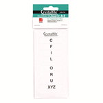 CRYSTALFILE INDICATOR TAB INSERTS AZ WHITE PACK 60