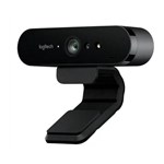 LOGITECH BRIO 4K ULTRA HD WEBCAM HDR RIGHTLIGHT3 5XHD ZOOM AUTO FOCUS INFRARED SENSOR VIDEO CONFERENCING STREAMING RECORDING WINDOWS HELLO