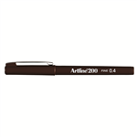 ARTLINE 200 FINELINE PEN 04MM DRK BROWN