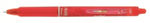 PILOT FRIXION CLICKER RETRACTABLE ERASABLE GEL INK PEN 07MM RED