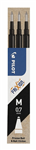 PILOT BLSFR7 FRIXION ERASABLE ROLLERBALL GEL REFILL MEDIUM 07MM BLACK PACK 2