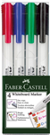 FABERCASTELL 1560 WHITEBOARD MARKERS CLASSIC COLOURS WALLET 4