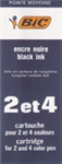 PEN REFILL BIC BP 4 COL BLACK