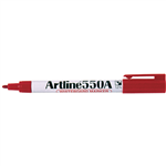 ARTLINE 550A WHITEBOARD MARKER BULLET 12MM RED