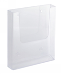 ITALPLAST BROCHURE HOLDER WALL MOUNT A4 CLEAR