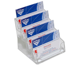 ITALPLAST BUSINESS CARD HOLDER 4TIER CLEAR