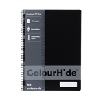 COLOURHIDE MY TRUSTY NOTEBOOK 120 PAGE A4 BLACK