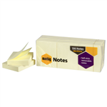 MARBIG   NOTES YELLOW 40X50MM PACK OF 12 PADS