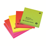 MARBIG BRILLIANT NOTES REPOSITIONABLE 75 X 75MM ASSORTED PACK 5