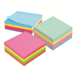 MARBIG   NOTES PASTEL CUBE 75X75MM PASTEL CUBE 400 SHEET ASSORTED