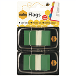 MARBIG   FLAGS  POP UP 25X44MM 2 X 50 TRANSPARENT GRE