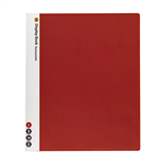 MARBIG   NONREFILLABLE DISPLAY BOOK 20 POCKET INSERT COVER RED