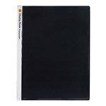 DISPLAY BOOK MARBIG A4 INSERT COVER NONREFILLABLE BLACK 20P