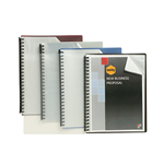 DISPLAY BOOK REFILLABLE 20 POCKET A4 CLEARBLACK