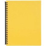 MARBIG DISPLAY BOOK REFILLABLE 40 POCKET A4 YELLOW