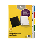 MARBIG 20089 DIVIDERS FOR REFILLABLE DISPLAY BOOKS A4 PP 5 TAB