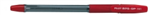 PILOT BPSGP BALLPOINT GRIP STICK PEN MEDIUM RED
