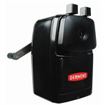 DERWENT SUPER POINT MANUAL DESK PENCIL SHARPENER 1HOLE BLACK