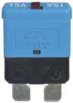 15A Manual Reset Standard Blade Circuit Breaker