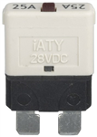 25A Manual Reset Standard Blade Circuit Breaker