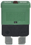 30A Manual Reset Standard Blade Circuit Breaker