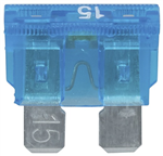 FUSE BLADE  WLED INDICATOR 15A BLU