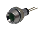 BEZEL 2V CHRM LED 3MM GRN