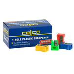 CELCO PLASTIC SHARPENER 48 PACK SINGLE HOLE