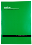 COLLINS A24 SERIES ANALYSIS BOOK 18 MONEY COLUMN FEINT RULED STAPLED 24 LEAF A4 GREEN